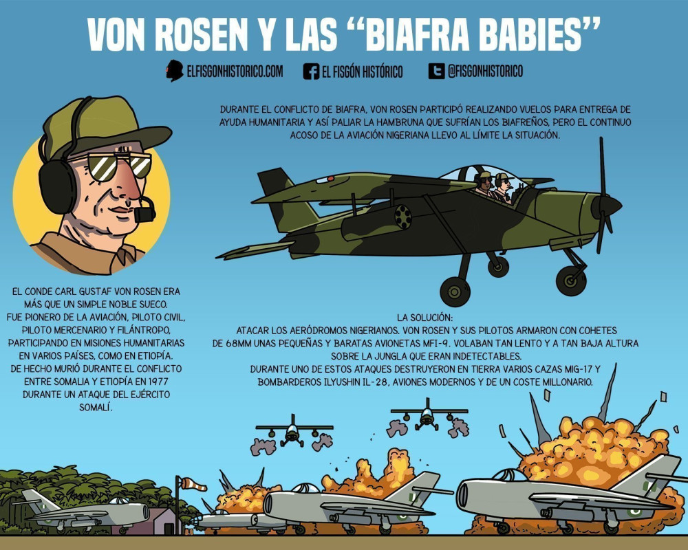 Von Rosen y las “Biafra Babies”
