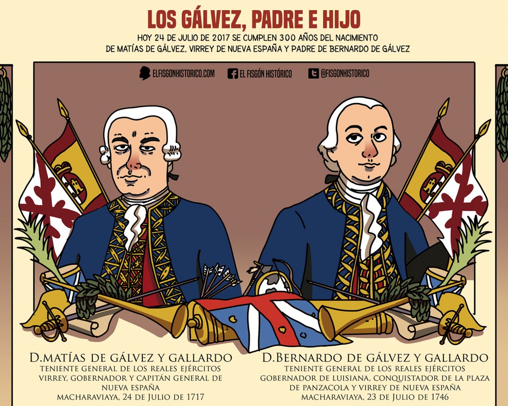 Matías de Gálvez y Bernardo de Gálvez